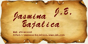 Jasmina Bajalica vizit kartica